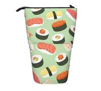 gawuoab Estuche telescópico con Estampado de Sushi en Verde para lápices.