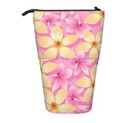 gawuoab Estuche telescópico con Flores Tropicales Rosas y Naranjas para lápices.