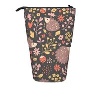 gawuoab Estuche telescópico con Forma de Erizo y Flores para lápices