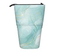 gawuoab Estuche telescópico para lápices con Base de mármol Verde Menta Pastel