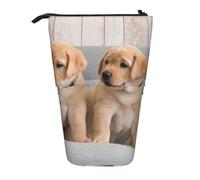 gawuoab Estuche telescópico para lápices con Base de pie para Perros Golden Retriever, Cachorros y labradores.