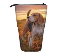 gawuoab Estuche telescópico para lápices con Base Vertical para Perros de césped Beagle en un Paseo.