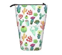 gawuoab Estuche telescópico para lápices con diseño de Cactus y suculentas de Acuarela