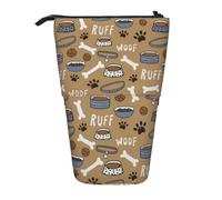 gawuoab Estuche telescópico para lápices con diseño de Hueso de Perro Bonito