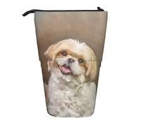 gawuoab Estuche telescópico para lápices con diseño de Perro Shih Tzu