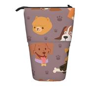 gawuoab Estuche telescópico para lápices con diseño de Perros