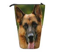 gawuoab Estuche telescópico para lápices con Estampado de Pastor alemán Feliz