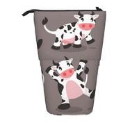 gawuoab Estuche telescópico para lápices con Estampado de Vaca de Dibujos Animados Bonitos