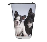 gawuoab Estuche telescópico para lápices con Forma de Cachorro de Bulldog francés