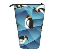 gawuoab Estuche telescópico para lápices con Forma de pingüino de polígono Abstracto