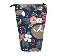 gawuoab Estuche telescópico para lápices con Forma de Zorro, Animal, Flor, monito y Hija