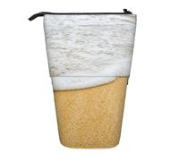 gawuoab Estuche telescópico para lápices con Soporte de pie con diseño de Arena y Conchas Marinas