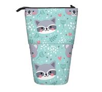 gawuoab Estuche telescópico para lápices con Soporte de pie con diseño de Mapache y Koala