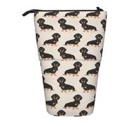 gawuoab Estuche telescópico para lápices con Soporte para lápices de Salchicha