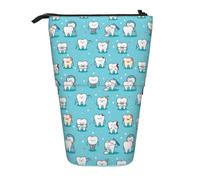 gawuoab Estuche telescópico para lápices Dental Teeth Bluetelescopic