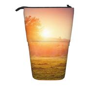 gawuoab Estuche telescópico para lápices Horse At Dusk, con Base de pie