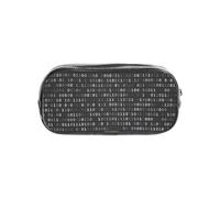 gawuoab Estuche Transparente para lápices con código de Programador, Color Negro