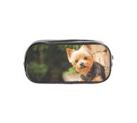 gawuoab Estuche Transparente para lápices Yorkshire Terrier Bokeh con diseño de Perros adorables, Organizador Transparente