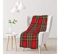 gawuoab Manta de Franela Suave y acogedora a Cuadros Escoceses del Clan Stewart para sofá