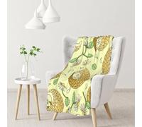 gawuoab Mantas Suaves y acogedoras de Franela con diseño de pangolines y Margaritas para sofá