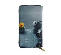 GaxfjRu 3D Graphics Universe Space - Cartera para mujer, compacta y segura, con compartimento con cremallera, tamaño pequeño, Negro -, Talla única, Classic