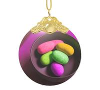 GaxfjRu Adornos de decoración para el hogar de yoga, meditación de Navidad, colgante de árbol de Navidad para alegría navideña, talla única