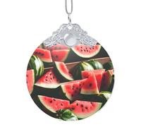 GaxfjRu Adornos de decoración para el hogar, diseño de sandía, fruta fresca, colgante para árbol de Navidad