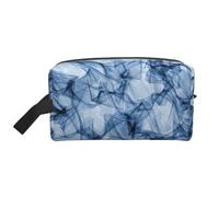 GaxfjRu Azul oscuro estampado mármol viaje bolso cosmético organizador grande maquillaje bolso mujer para cosméticos artículos de tocador accesorios, blanco, talla única, Color blanco., Talla única