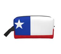 GaxfjRu Bandera de Chile impresión Viaje Cosmético Bolsa Organizador Grande Bolsa de Maquillaje Mujeres para Cosméticos Artículos de tocador Accesorios, Blanco, Talla Única, Color blanco., Talla única