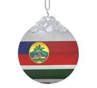 GaxfjRu Bandera de Hawái Americana Decoración para el hogar, colgante de árbol de Navidad colgante para alegría navideña