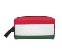 GaxfjRu Bandera de Hungría impresión Viaje Cosméticos Bag Organizador Grande Bolsa de Maquillaje Mujeres para Cosméticos Artículos de tocador Accesorios, Blanco, Talla Única, Color blanco., Talla