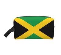 GaxfjRu Bandera de Jamaica impresión Viaje Cosméticos Bag Organizador Grande Bolsa de Maquillaje Mujeres para Cosméticos Artículos de tocador Accesorios, Blanco, Talla Única, Color blanco., Talla