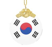 GaxfjRu Bandera de la República de Corea para decoración del hogar, colgante de árbol de Navidad para alegría navideña, talla única
