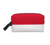 GaxfjRu Bandera de Múnich impresión Viaje Cosméticos Bag Organizador Grande Bolsa de Maquillaje Mujeres para Cosméticos Artículos de tocador Accesorios, Blanco, Talla Única, Color blanco., Talla única
