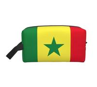GaxfjRu Bandera de Senegal impresión Viaje Cosméticos Bag Organizador Grande Bolsa de Maquillaje Mujeres para Cosméticos Artículos de tocador Accesorios, Blanco, Talla Única, Color blanco., Talla