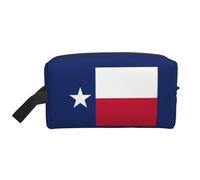GaxfjRu Bandera de Texas impresión Viaje Cosméticos Bolsa Organizador Grande Maquillaje Mujeres para Cosméticos Artículos de tocador Accesorios, Blanco, Talla Única, Color blanco., Talla única