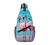 GaxfjRu Bandolera con estampado de flamenco para mujeres y hombres, para viajes, senderismo, mochila cruzada