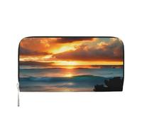 GaxfjRu Beach Maui Hawaii - Cartera pequeña de piel con estampado de olas y nubes para mujer, tarjetero de crédito, monedero de bolsillo para mujer