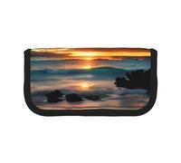 GaxfjRu Beach Maui Hawaii Sunset Sea Waves Clouds - Estuche de lona para lápices, almacenamiento organizado para picnics y uso diario, bolsa de maquillaje, soporte para lápices