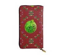 GaxfjRu Big Eye Watermelon - Cartera de mano funcional para mujer, diseño delgado y minimalista, piel sintética con cremallera de metal, Negro -, Talla única, Classic