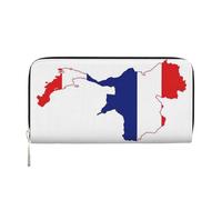 GaxfjRu Billetera larga de piel con estampado de mapa de la bandera de Tailandia, para hombre, estilo vintage, tarjetero para tarjetas de crédito