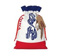 GaxfjRu Bolsa de arpillera con estampado de bandera del estado de Iowa, regalos de fiesta de Navidad, bolsa de regalo para regalos, varios tamaños (S, M)