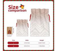 GaxfjRu Bolsa de arpillera con estampado de bonito patrón brillante, regalos de fiesta de Navidad, bolsa de regalo para regalos, varios tamaños (S, M)