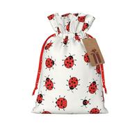 GaxfjRu Bolsa de arpillera con estampado de infinitos moteados, regalos de fiesta de Navidad, bolsa de regalo para regalos, varios tamaños (S, M)
