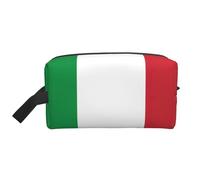 GaxfjRu Bolsa de cosméticos de viaje con bandera italiana grande, bolsa de maquillaje para mujer, cosméticos, artículos de tocador, accesorios, color blanco/opulento jardín, talla única, Jardín
