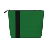GaxfjRu Bolsa de maquillaje de viaje con estampado de la bandera del Sultanato de Delhi, bolsa de aseo con cremallera, organizador de maquillaje para mujer, Negro -, Talla única