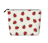 GaxfjRu Bolsa de maquillaje de viaje con estampado infinito moteado, bolsa de aseo con cremallera, organizador de maquillaje para mujer, Negro -, Talla única