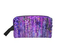 GaxfjRu Bolsa organizadora de cosméticos de viaje con estampado de árbol floral, bolsa de maquillaje grande para mujeres, para cosméticos, artículos de tocador y accesorios, Blanco, Talla única