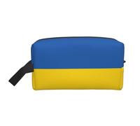 GaxfjRu Bolsa organizadora de cosméticos de viaje con estampado de bandera de Ucrania, bolsa de maquillaje grande para mujeres, para cosméticos, artículos de tocador, Blanco, Talla única