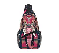GaxfjRu Bolso cruzado con estampado de elefante bohemio para mujeres y hombres, bolsa bandolera para viajes, senderismo, mochila cruzada